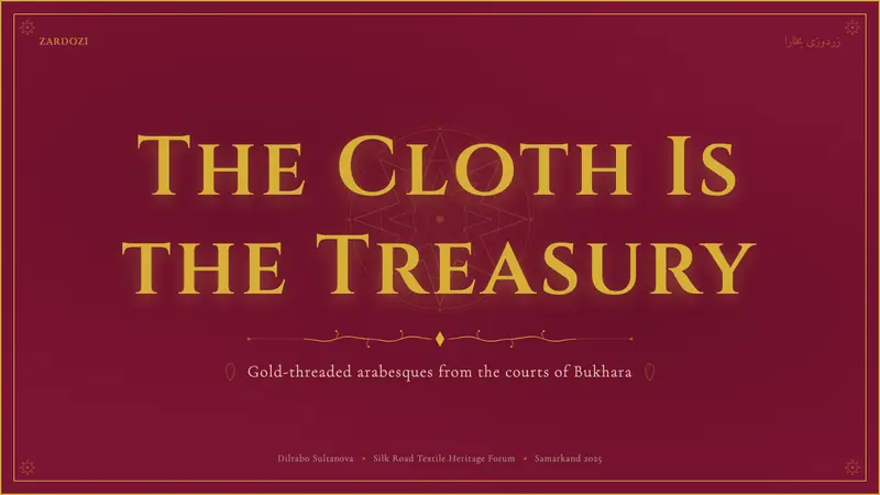 Uzbek Bukhara Gold Zardozi — Slides · cover