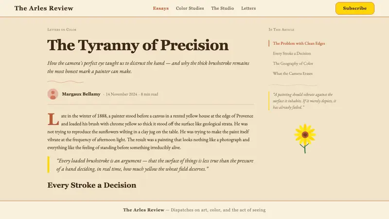 Van Gogh Post-Impressionist — Web · article