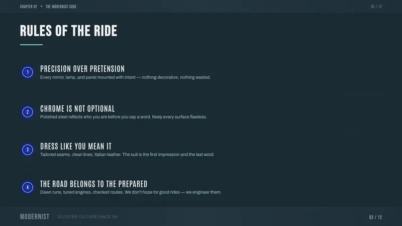 Mod Scooter Chrome — Slides · content