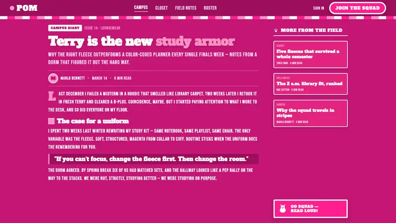 Victoria's Secret PINK 2004 — Web · article