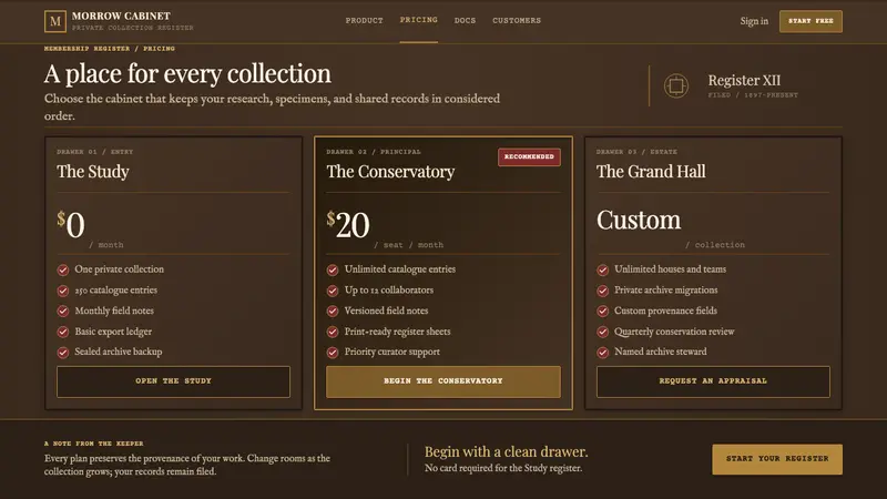 Victorian Taxidermy Cabinet — Web · pricing