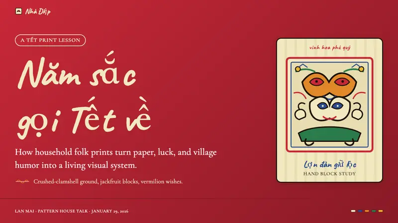 Vietnamese Đông Hồ Folk Print — Slides · cover