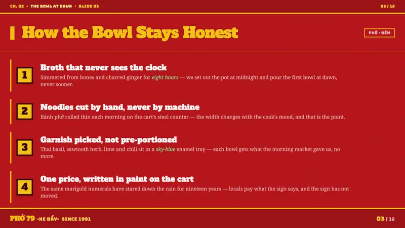 Vietnamese Pho Street Cart — Slides · content