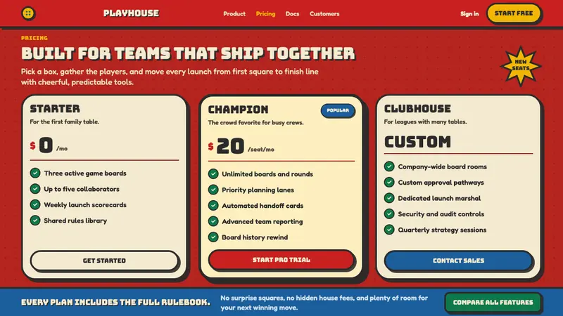 Vintage Board Game Box — Web · pricing