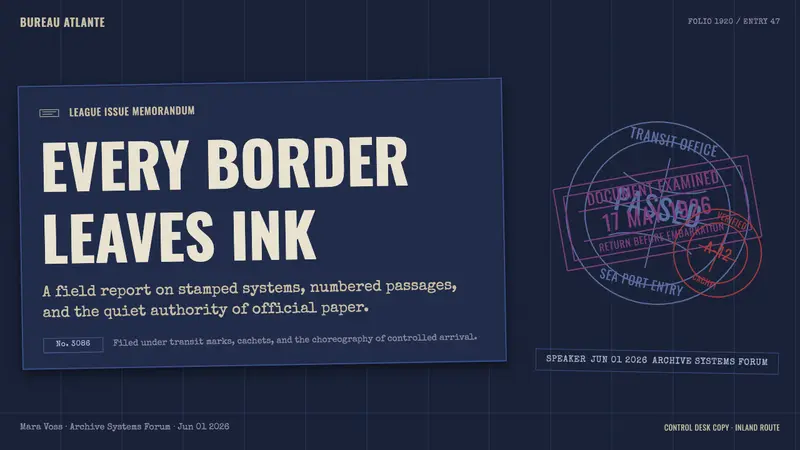 Vintage Passport Stamps — Slides · cover