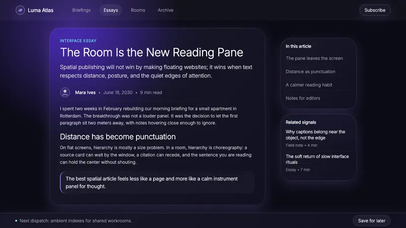 Vision Pro Spatial UI (2030) — Web · article