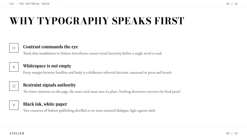Vogue Didone — Slides · content