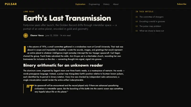 Voyager Golden Record — Web · article