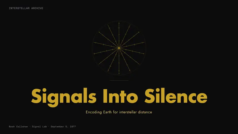 Voyager Golden Record — Slides · cover