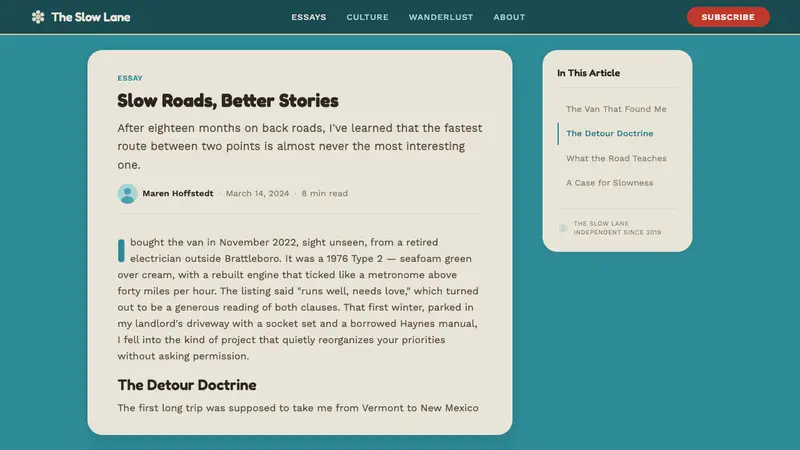 VW Kombi Bus — Web · article