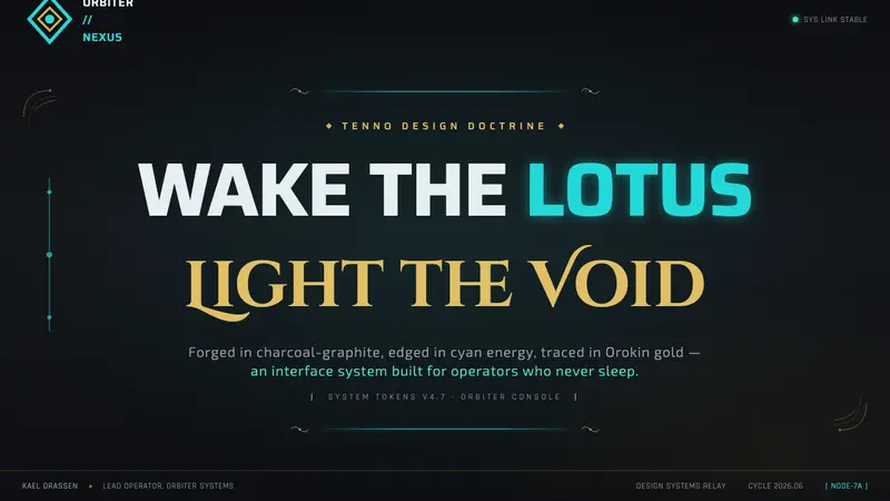 Warframe Orbiter UI — Slides · cover