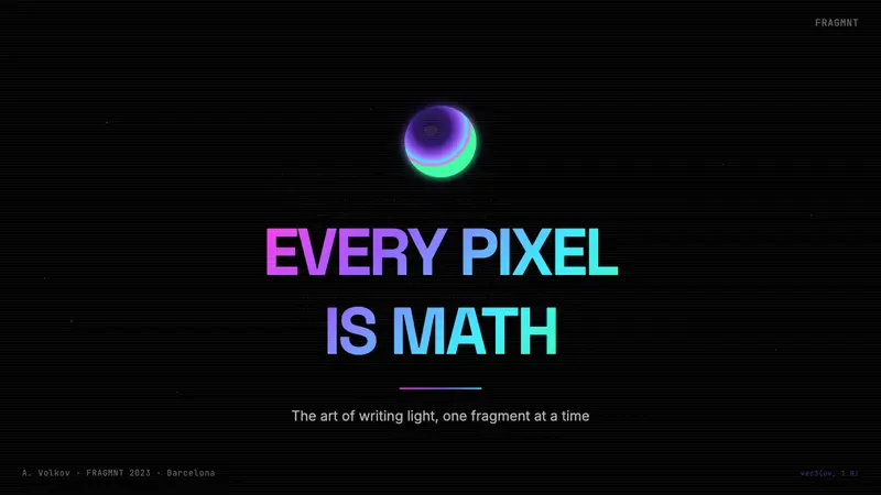 WebGL Shader Iridescent (2023) — Slides · cover