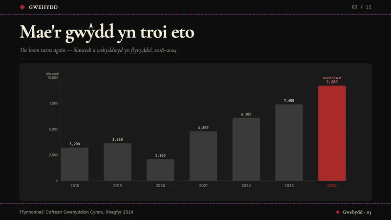 Welsh Tapestry Blanket Carthen — Slides · data