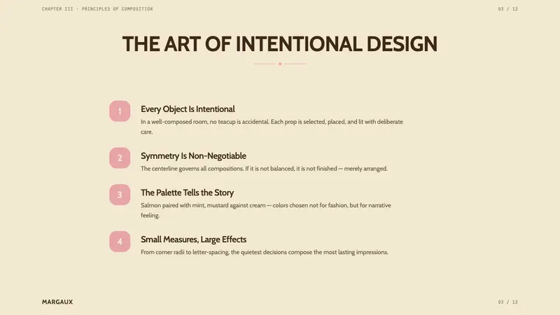 Wes Anderson Symmetrical — Slides · content