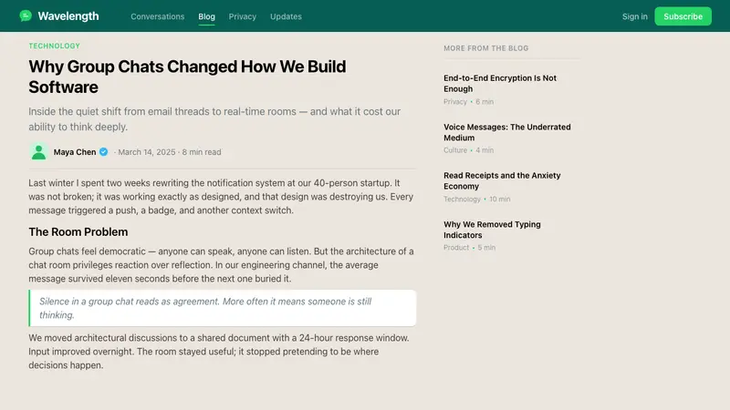 WhatsApp — Web · article