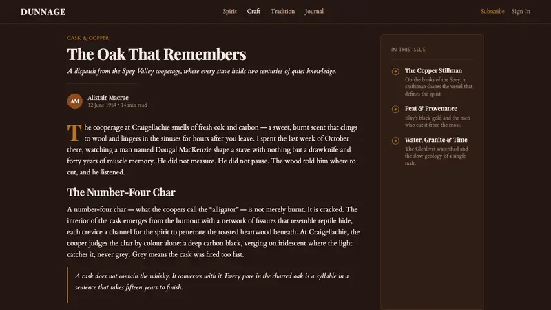 Whisky Cooperage — Web · article