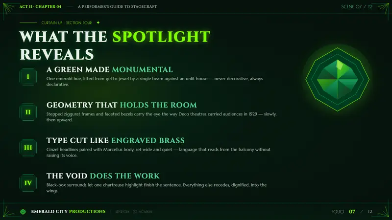 Wicked Elphaba Emerald — Slides · content