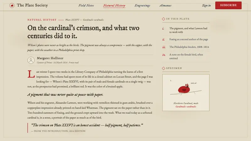 Wilson Ornithology Plate — Web · article