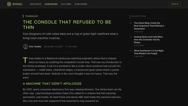 Xbox Original (2001) — Web · article