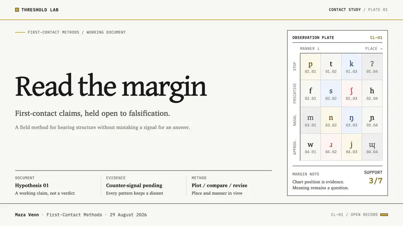 Xenolinguistics Lab — Slides · cover