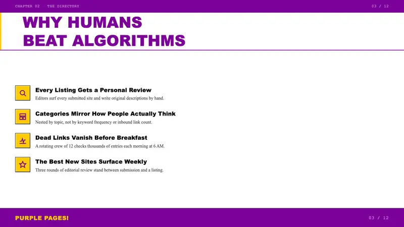 Yahoo! 1995 — Slides · content