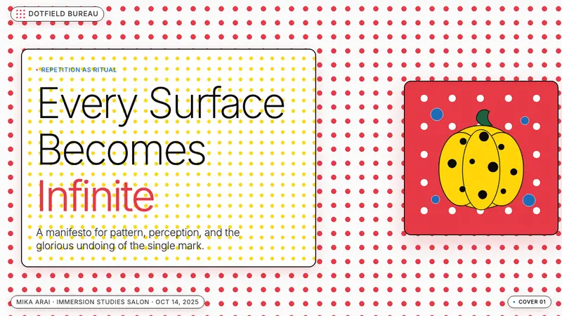 Yayoi Kusama Polka Dot — Slides · cover