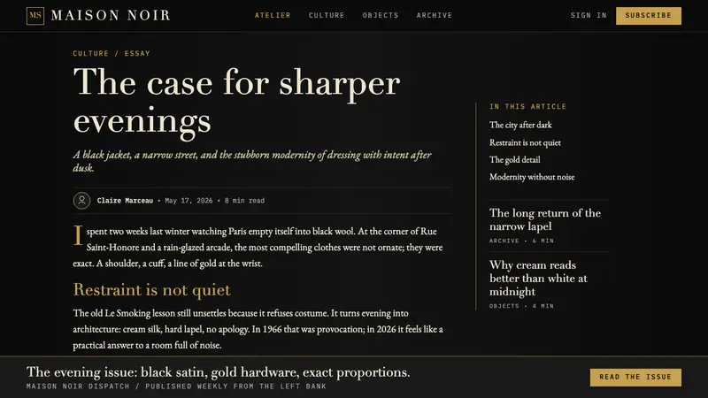 Yves Saint Laurent (YSL) — Web · article