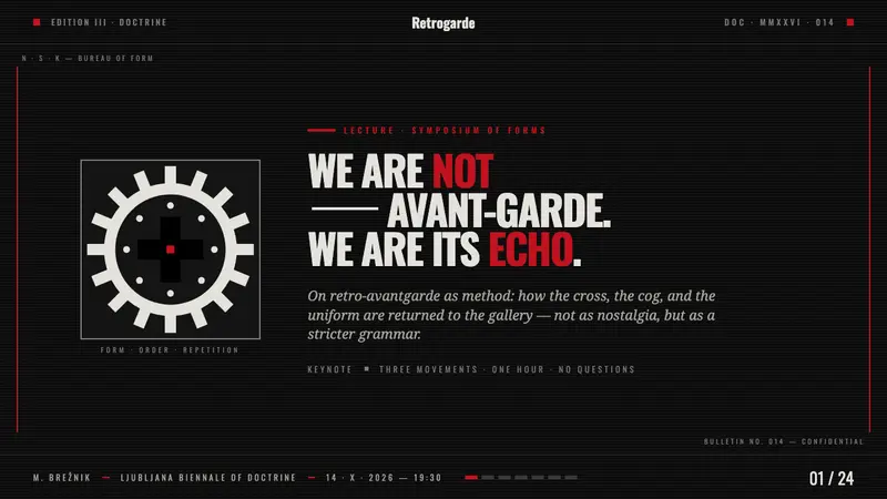 NSK / Laibach Retro-Avantgarde — Slides · cover