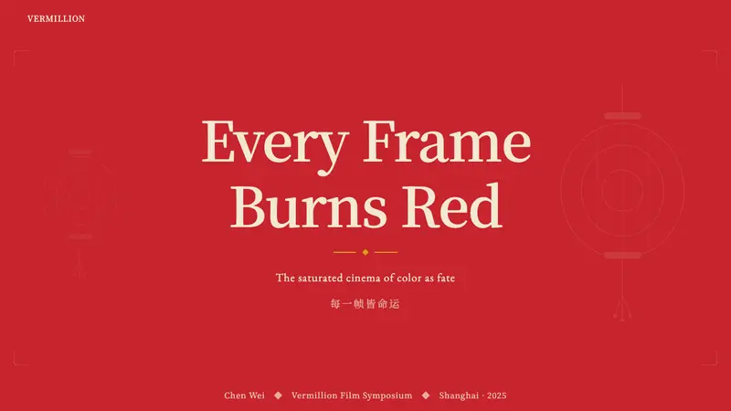 Zhang Yimou Cinema Red — Slides · cover
