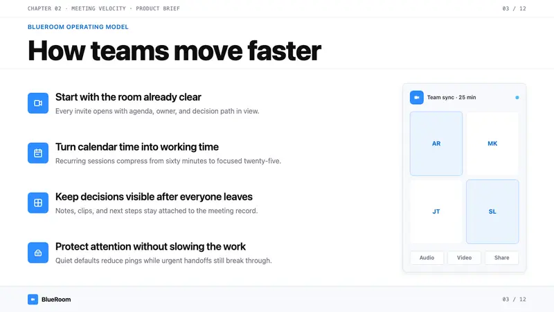 Zoom Meeting Blue — Slides · content