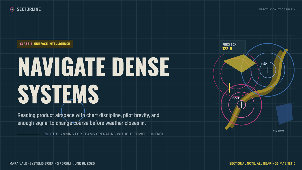 Aeronautical Chart design style applied to a Slide · cover