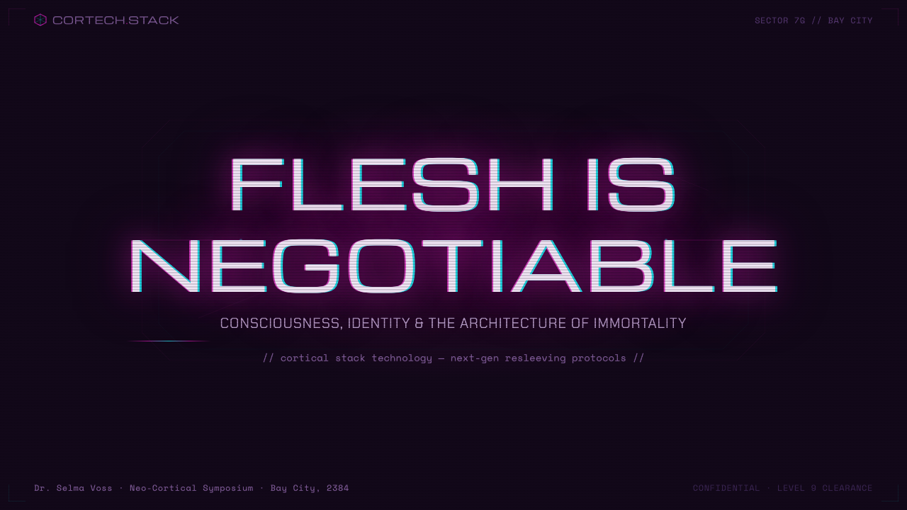 Altered Carbon design style applied to a Slide · cover