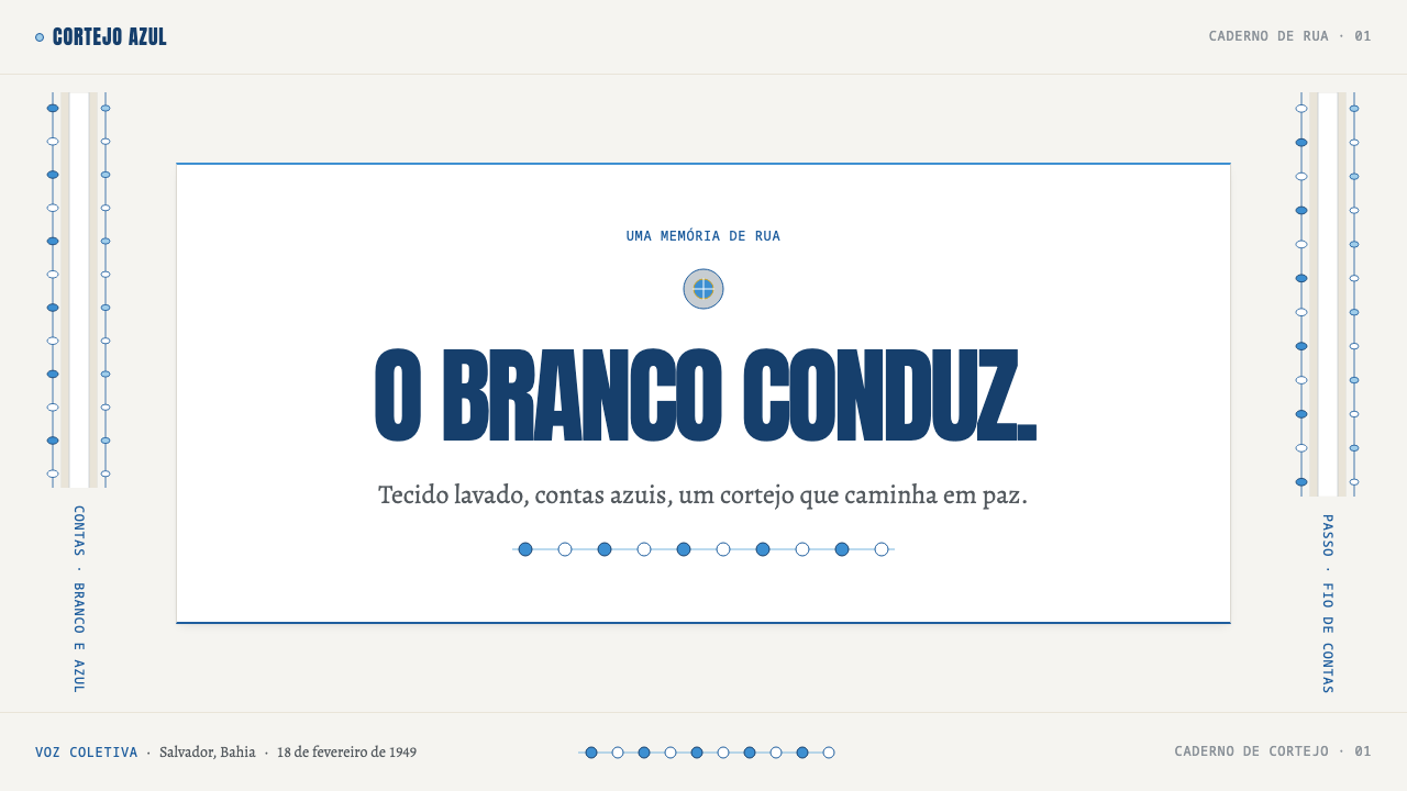 Afoxé Filhos de Gandhy design style applied to a Slide · cover
