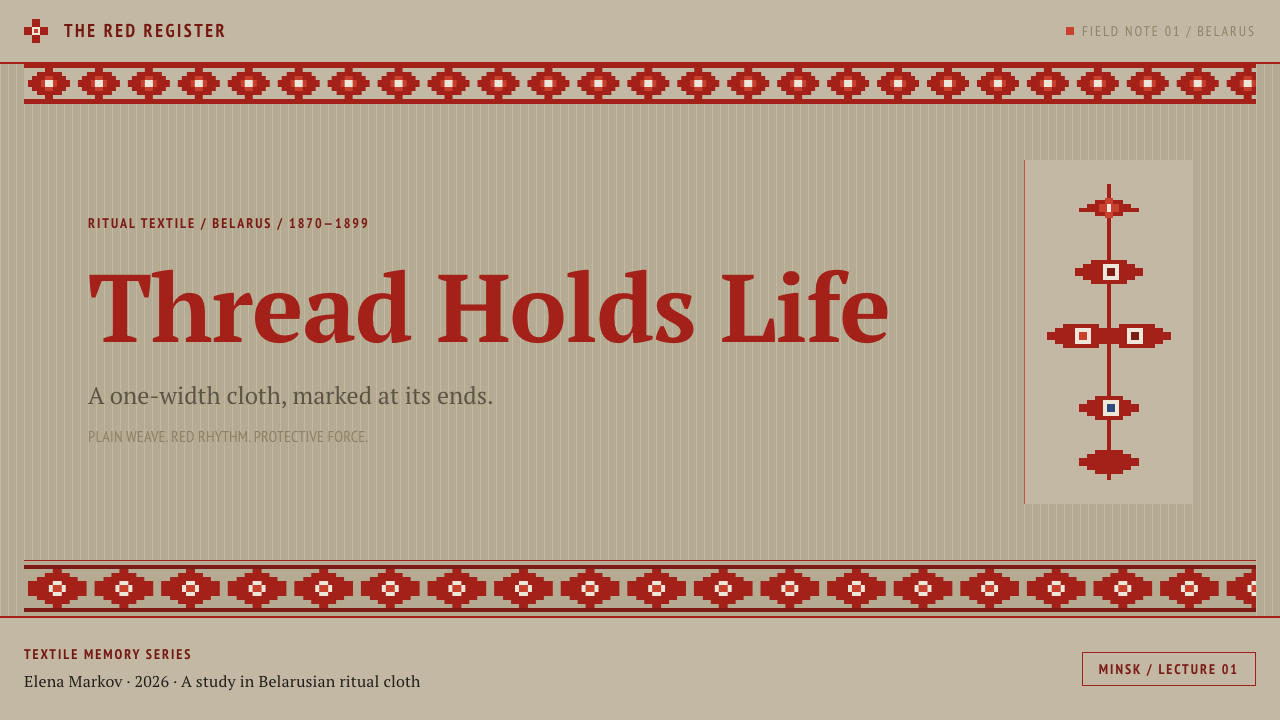 Belarusian Rushnyk design style applied to a Slide · cover