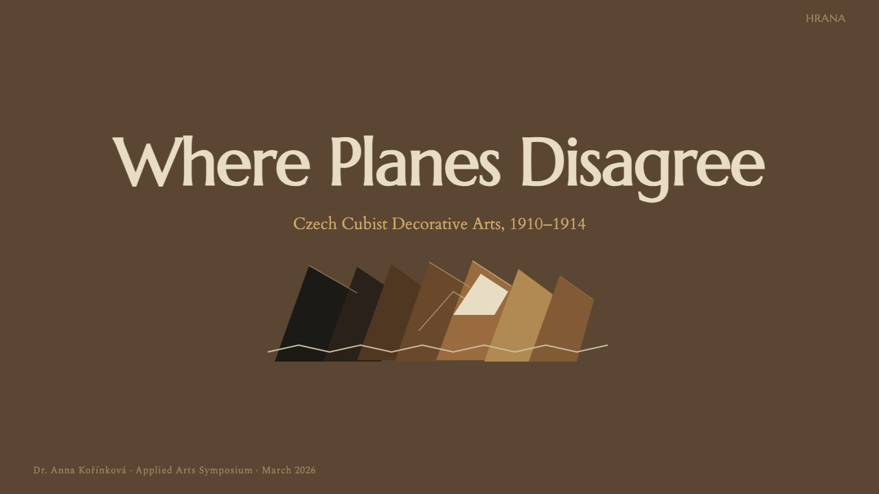 Czech Cubist Decorative Arts 设计风格用在幻灯片 · 封面上
