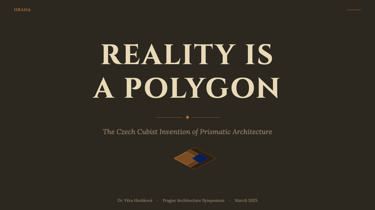 Czech Cubism (Prague 1912) 设计风格用在幻灯片 · 封面上