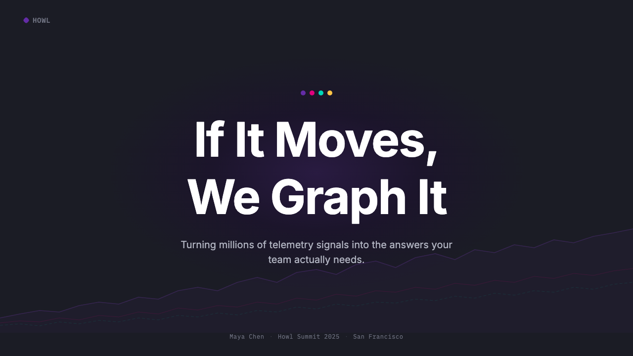 Datadog 设计风格用在幻灯片 · 封面上