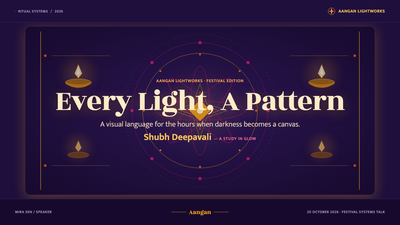 Diwali Festival of Lights design style applied to a Slide · cover