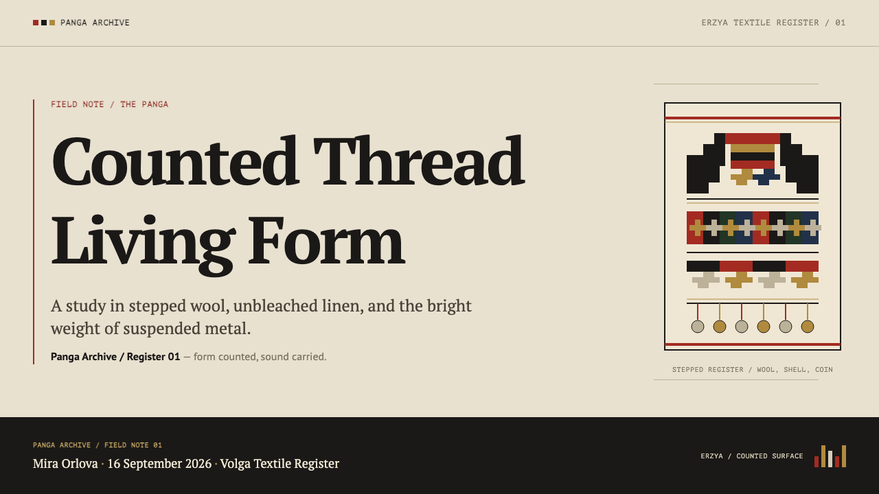 Erzya Panga design style applied to a Slide · cover