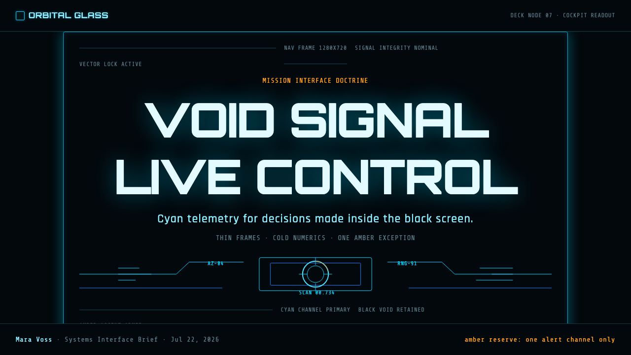 FUI Sci-Fi HUD design style applied to a Slide · cover