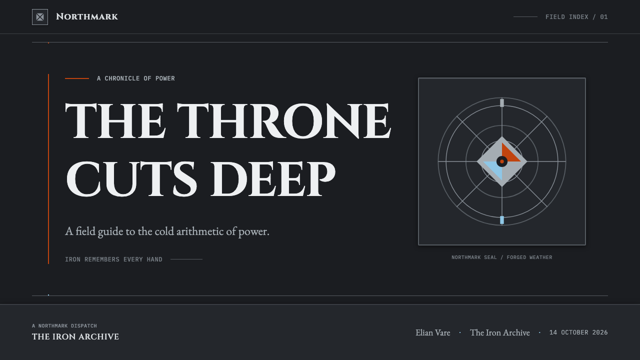 Game of Thrones (2011) design style applied to a Slide · cover