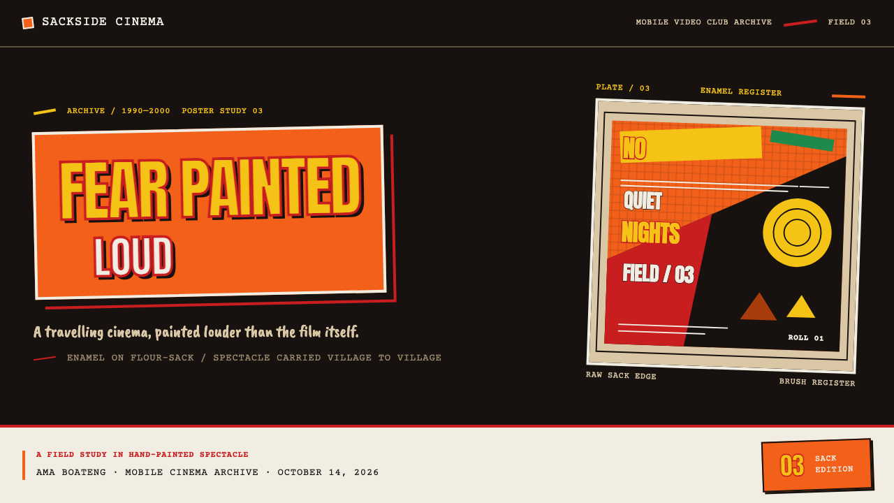 Ghana Movie Poster design style applied to a Slide · cover