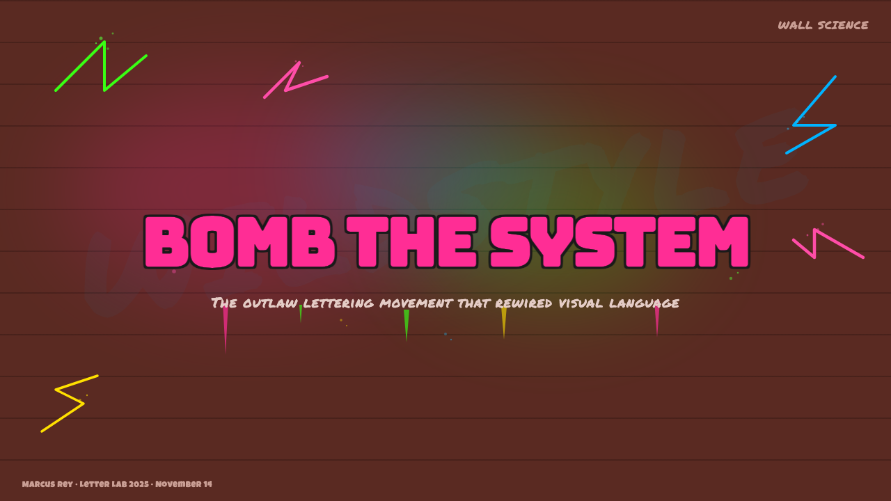 Wildstyle Graffiti design style applied to a Slide · cover