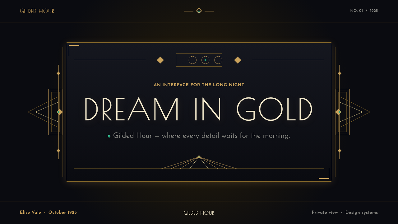 The Great Gatsby (1925) design style applied to a Slide · cover