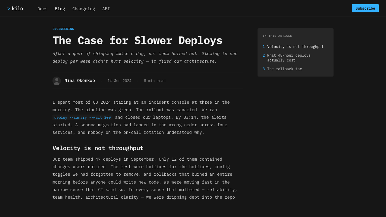 IBM Plex Mono Dev 设计风格用在文章页上