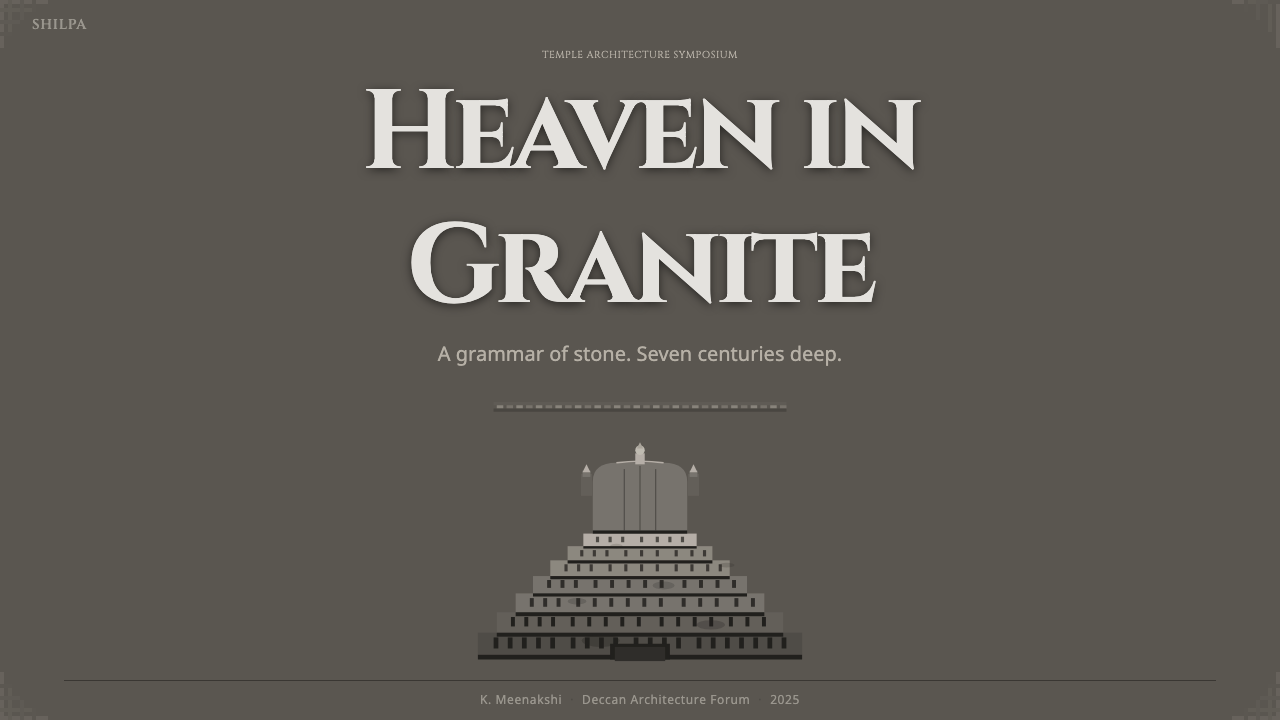 Dravidian Granite Grayscale 设计风格用在幻灯片 · 封面上