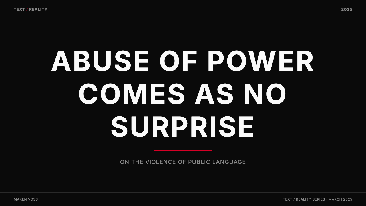 Jenny Holzer Truisms (1977) 设计风格用在幻灯片 · 封面上