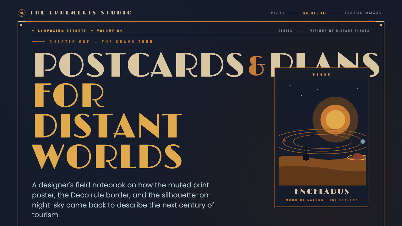 JPL Visions of the Future design style applied to a Slide · cover