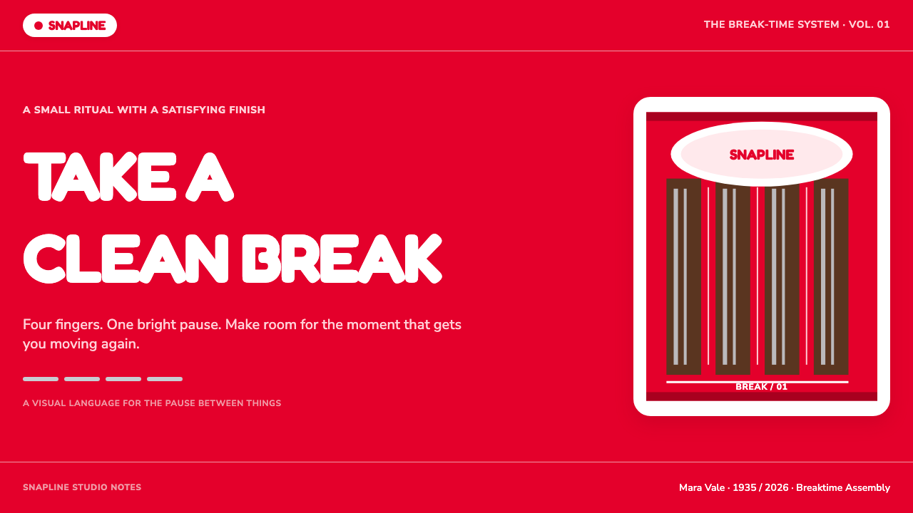KitKat (1935) design style applied to a Slide · cover