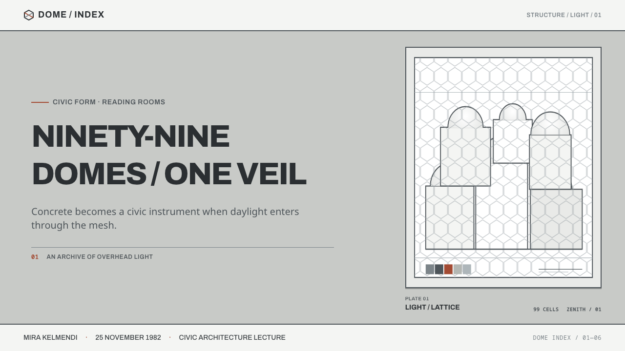 Prishtina National Library design style applied to a Slide · cover